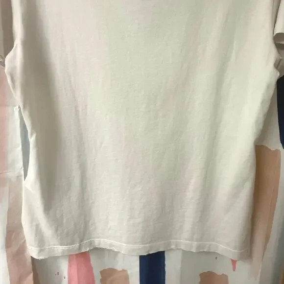 NWOT Golden Goose Distressed Embroidered Logo Patch Crewneck T-Shirt Size Medium - Picture 12 of 16